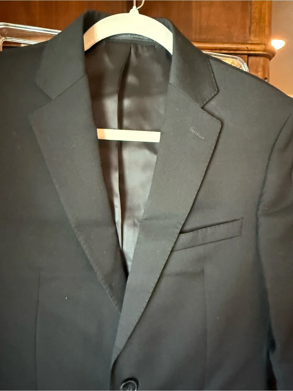 Calvin Klein Men’s Black Wool Suit